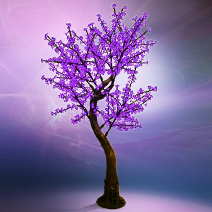 Picture of 7' LED Cherry Blossom Tree - Purple