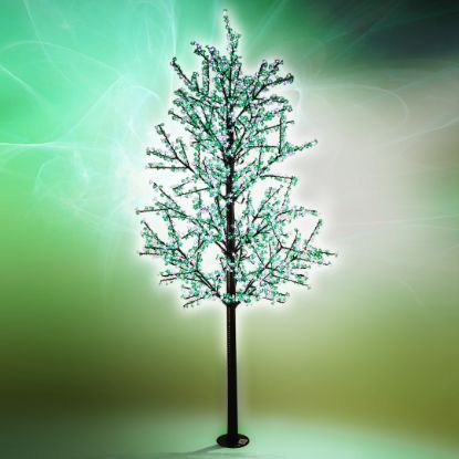 Picture of 13' Commercial LED Cherry Blossom Tree - Pure White & Green