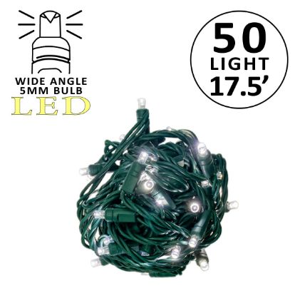 Picture of 5MM 50L 4" Spacing LED Pure White Gr Cord