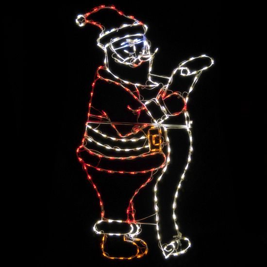 Picture of Santa With List LED 76"