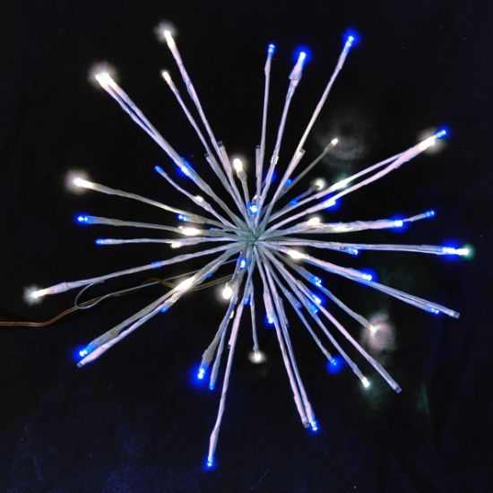 Picture of 16" Christmas LED Spritzer with Pure White and Blue