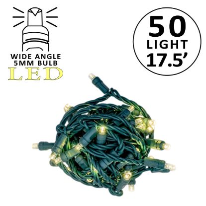 Picture of 5MM 50L 4" Spacing LED Classic White Gr Cord