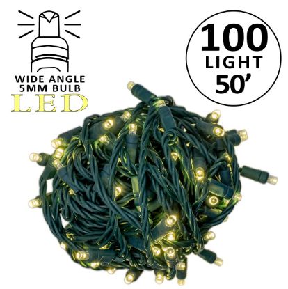 Picture of 5MM 100L Utility Grade 6" Spacing LED Classic White Gr Cord