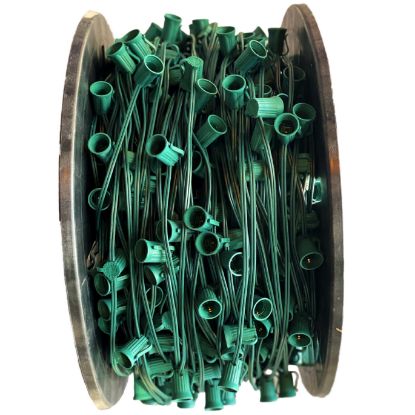 Picture of 1000' C9 Spool 15" Spacing w/Sockets FULL ROLL SPT-1, Green