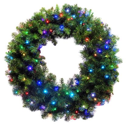 Picture of 36" Dynamic Greenery RGB Wreath 