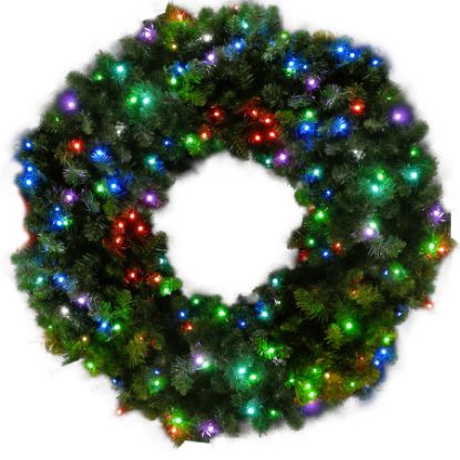 Picture of 48" Dynamic Greenery RGB Wreath