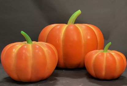 Picture of Reinforced Fiberglass Halloween Pumpkin 18"