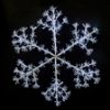 Picture of LED Sparkler Snowflake Pure White w/White Metal Frame 48"