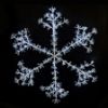 Picture of LED Sparkler Snowflake Pure White w/White Metal Frame 60"