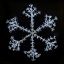 Picture of LED Sparkler Snowflake Pure White w/White Metal Frame 60"