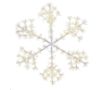 Picture of LED Sparkler Snowflake Classic White w/White Metal Frame 60"