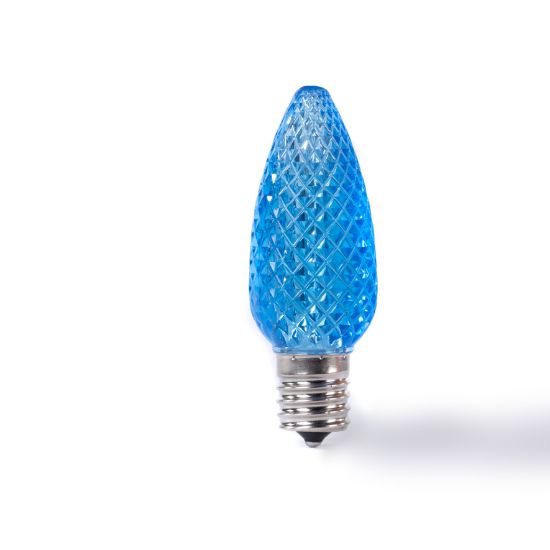 Picture of C9 LED Bulbs - Teal Transparent