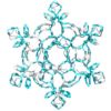 Picture of Dynamic RGB Snowflake Hexagonal 30"