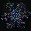 Picture of Dynamic RGB Snowflake Dendrite 48"