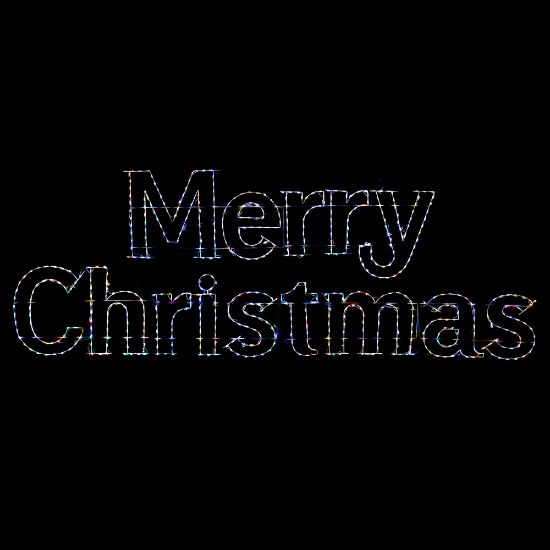 Picture of Sign Dynamic RGB LED Merry Christmas Huge