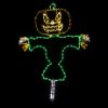 Picture of Halloween LED Jack O Lantern  Happy Scarecrow 72 in.