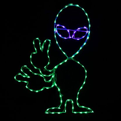 Picture of Halloween LED Alien Waving 48"