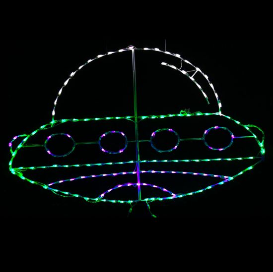 Picture of Halloween LED Alien Spaceship 65 in