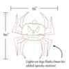 Picture of Halloween LED Animated Spider Pumpkin 60 in