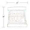 Picture of Halloween Sign Rest in Peace Tombstone 36"