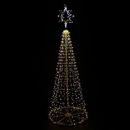 Picture of Dynamic RGBWW Pop Up Tree w/Star at Top, 9.5'