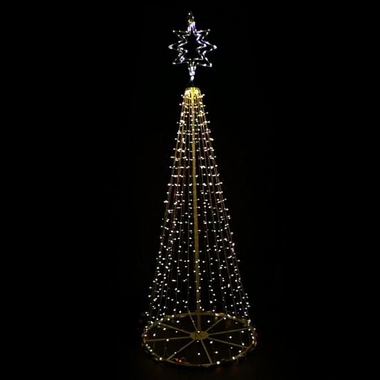 Picture of Dynamic RGBWW Pop Up Tree w/Star at Top, 9.5'