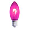 Picture of C9 LED U Filament Clear Bulbs Pink Transparent - Pack of 25