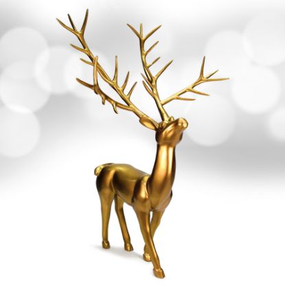 Picture of Reinforced Fiberglass Golden Stag