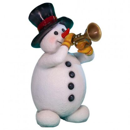 Picture of Reinforced Fiberglass Snowman with Trumpet