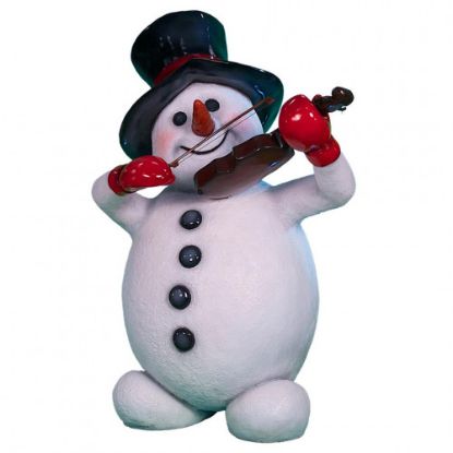 Picture of Reinforced Fiberglass Snowman with Violin