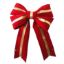 Picture of 18" Red Bow w/Gold Center Stripe