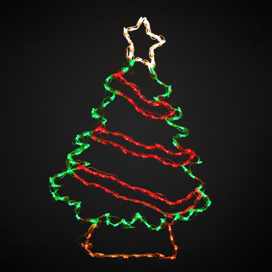 Picture of Christmas Tree with Garland LED 48"