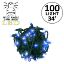 Picture of 5MM 100L Utility Grade 4" Spacing LED Blue Gr Cord