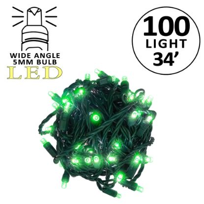 Picture of 5MM 100L Utility Grade 4" Spacing LED Green Gr Cord