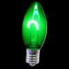 Picture of C9 LED U Filament Clear Bulbs Green Transparent - Pack of 25